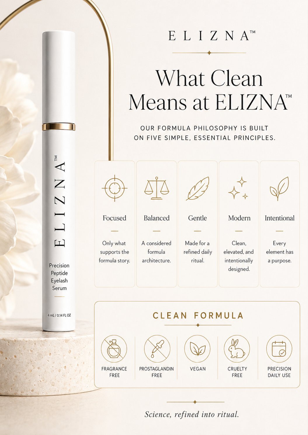 ELIZNA Eyelash Serum editorial beauty image